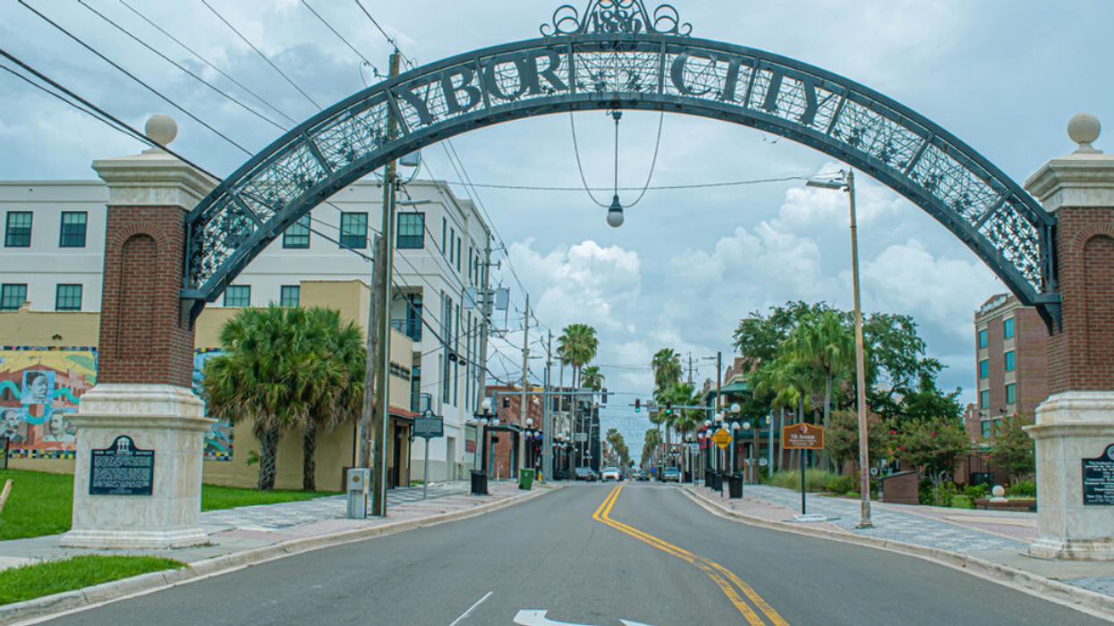 The Ybor City arch.