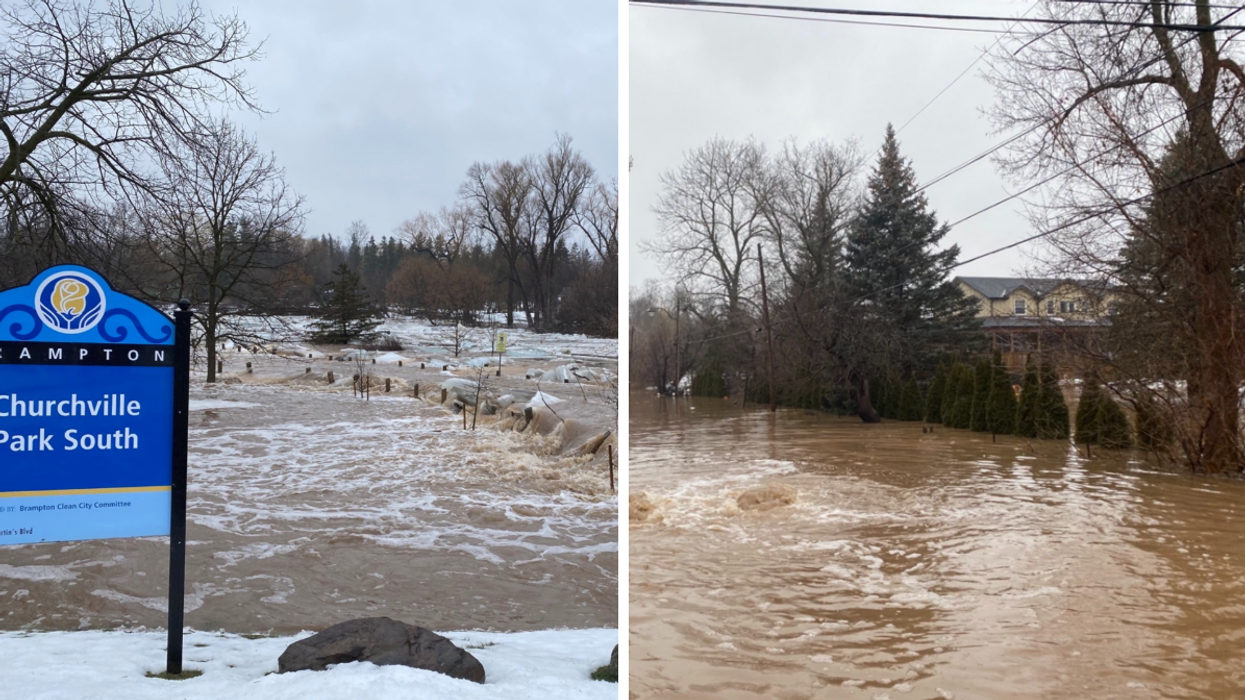 There's Flooding In Brampton & It's So Bad One Neighbourhood Is Getting Evacuated (PHOTOS)