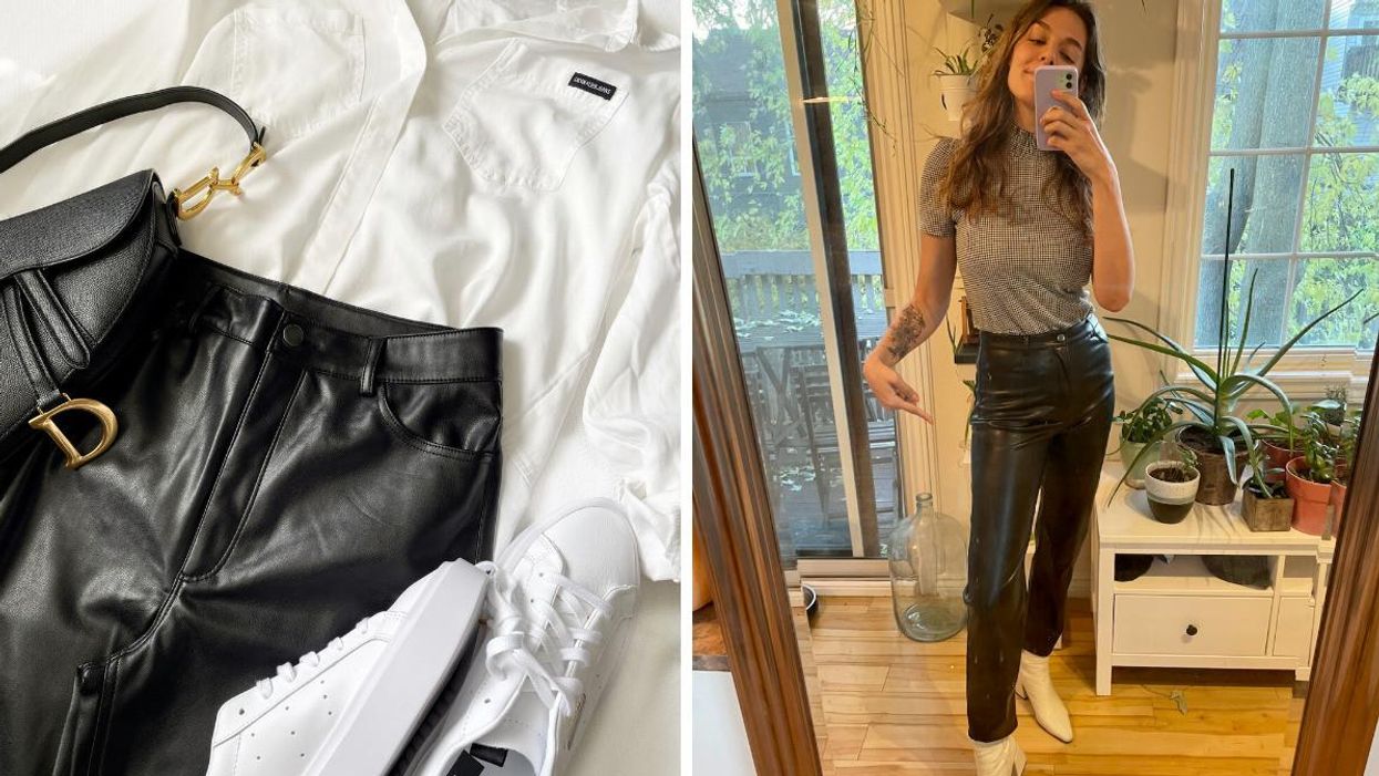 These Faux-Leather Pants Are A Total Aritzia Dupe & They Cost Half The Price