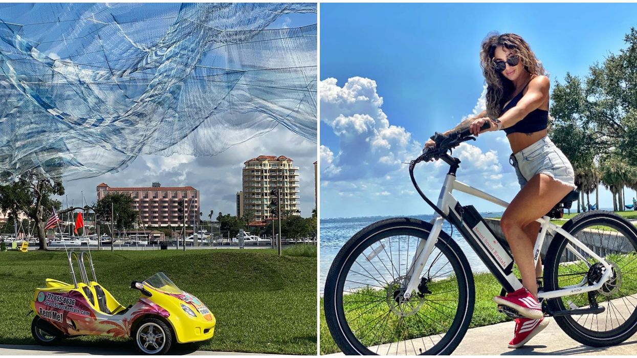 Things To Do In St Pete Include Electric Bike And Car Rentals To Explore the City