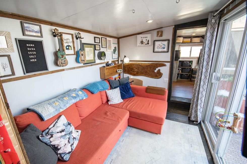 This $52K Tiny Ontario House Is A Portable Shipping Container & Has A Rock Climbing Wall