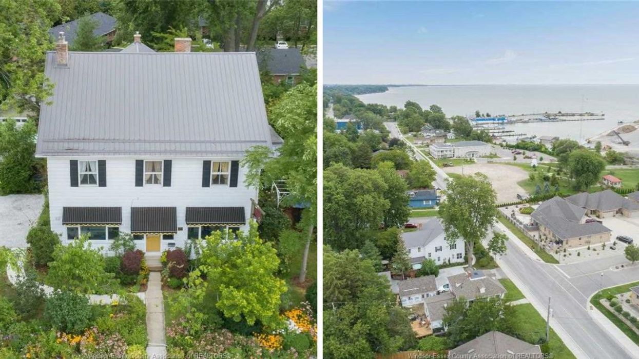 This 6-Bedroom Ontario Home For Under $900K Is Next To A Sandy Beach & Has An Indoor Sauna