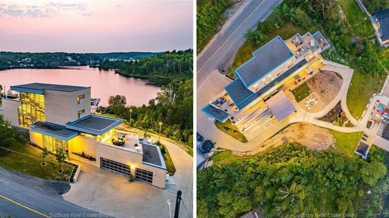 This $7.9 Million Ontario Home Has A Lake For A Backyard & A Stunning Sunset View