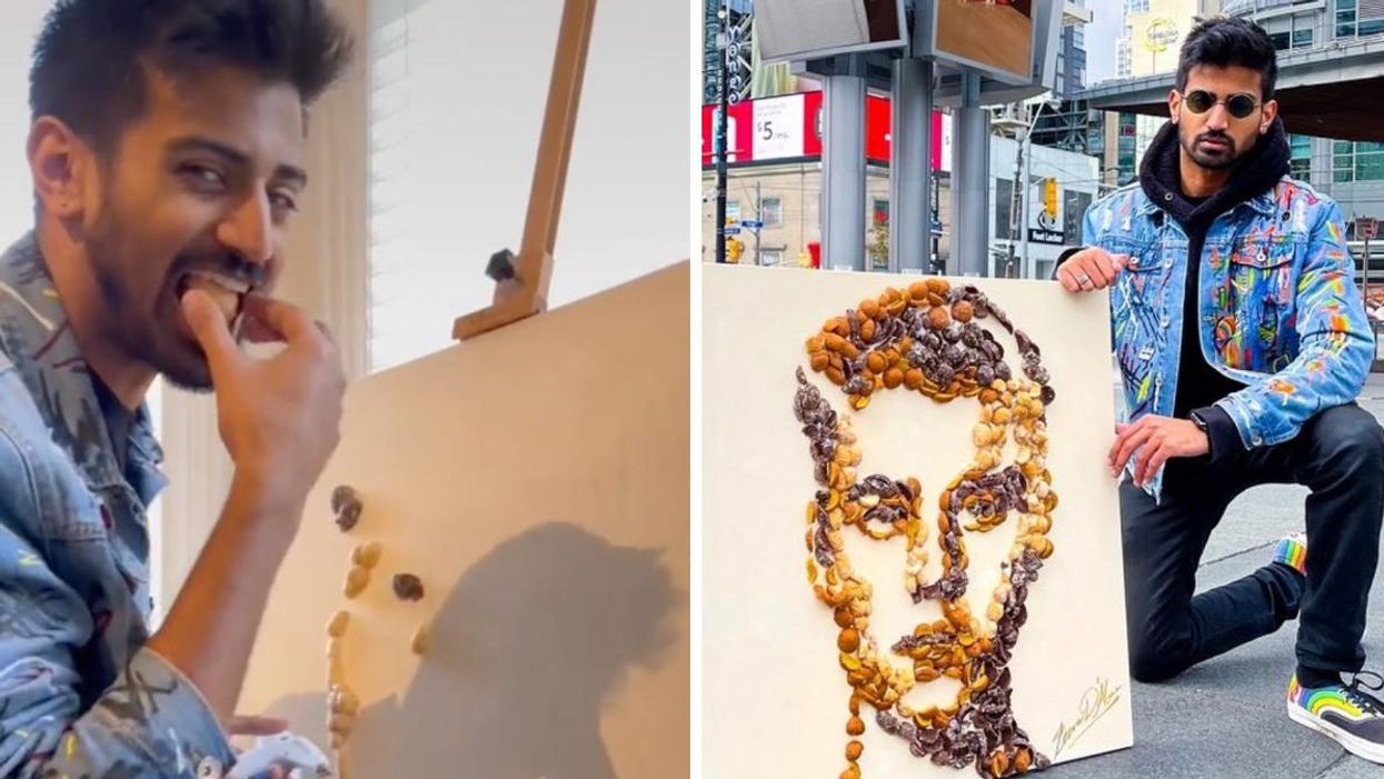 This Artist Made A Justin Bieber Portrait Out Of Timbiebs & It's So Dang Canadian (PHOTO)