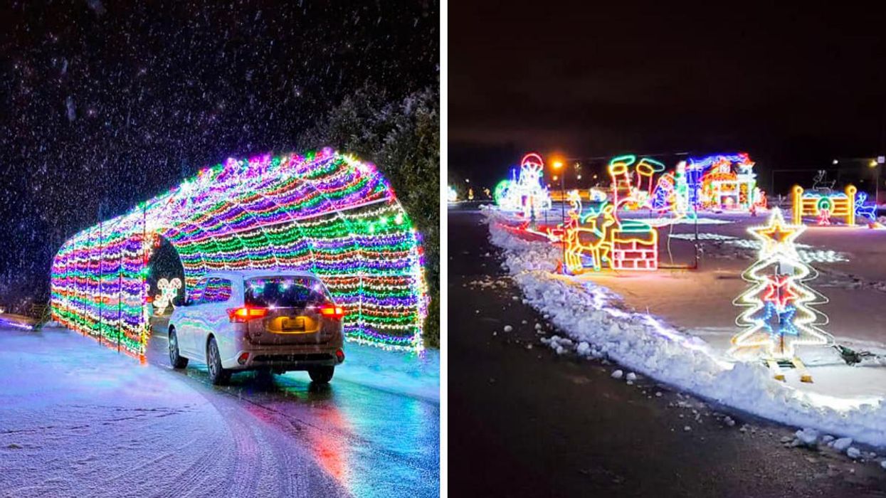 This Christmas Drive-Thru Near Toronto Lets You Cruise Through A Kaleidoscope Of Colours