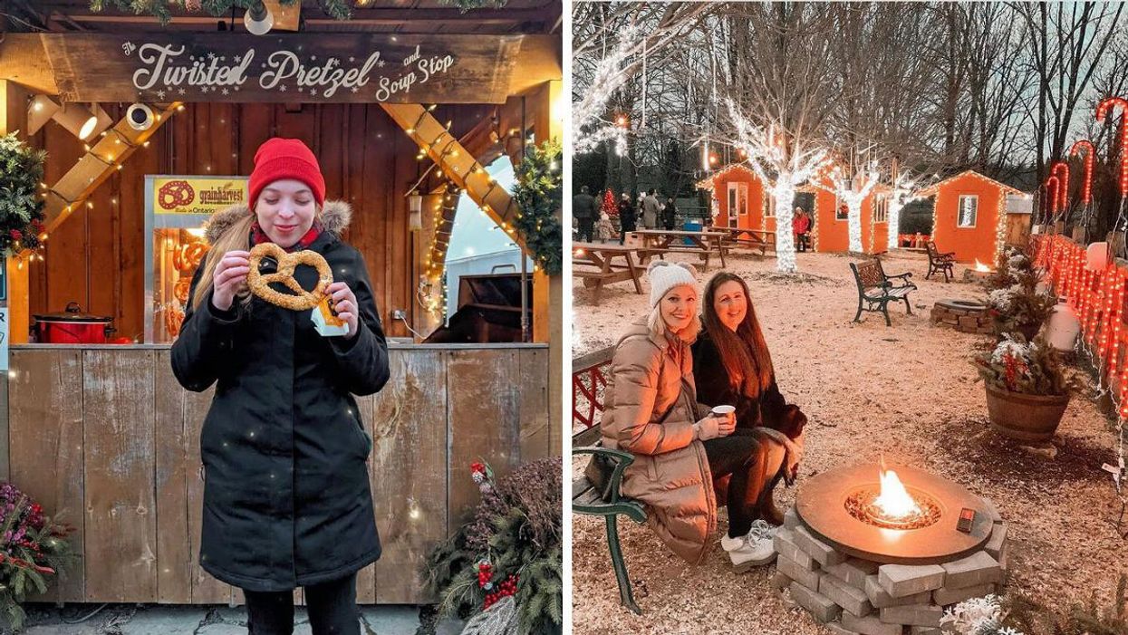 This Farm Near Toronto Has A Twinkly Village With Mulled Wine & Gingerbread Donuts