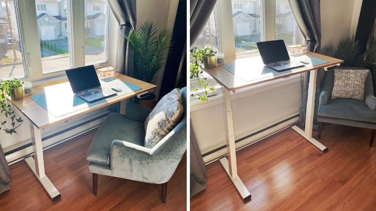 This Flexispot Standing Desk Is My WFH Bestie & Here's Why I Love It