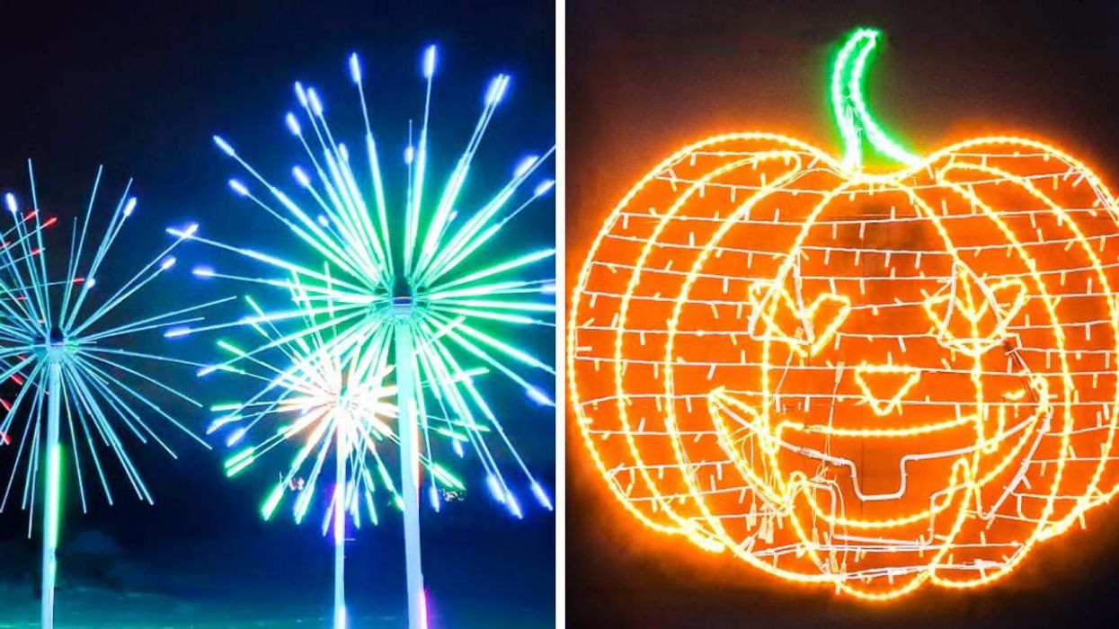 This Halloween Event Near Toronto Lets You Drive Through Dazzling Lights & A Pumpkin Tunnel