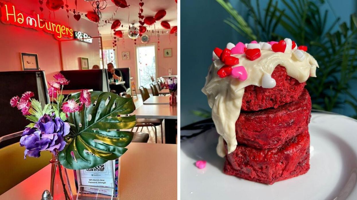 This Heart-Filled Diner Near Toronto Lets You Brunch Like Cupid All Month Long (PHOTOS)