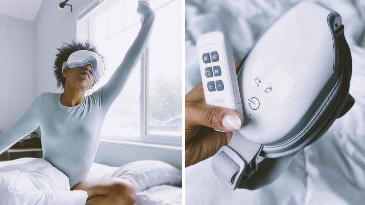 This Heated Eye Massager From Amazon Canada Can Relieve Your Eye Strain & Headaches