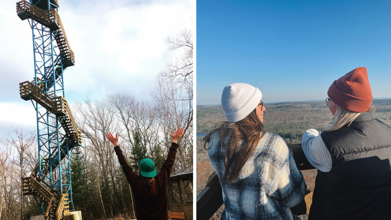 This Hike Near Ottawa Leads To A Lookout Tower With Panoramic Views Of Hidden Lakes