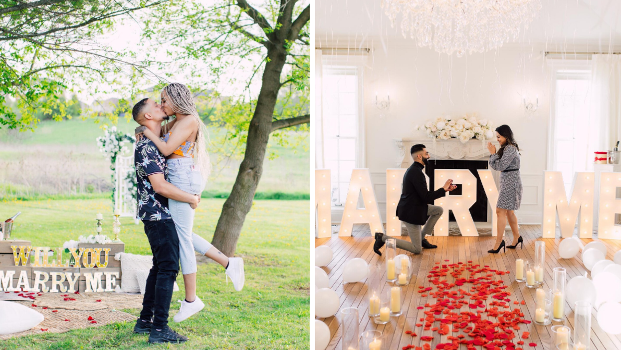 This Historic Manor Near Toronto Will Plan Your Proposal & It's A Real-Life Fairytale, couples getting engaged at Ruby Manor