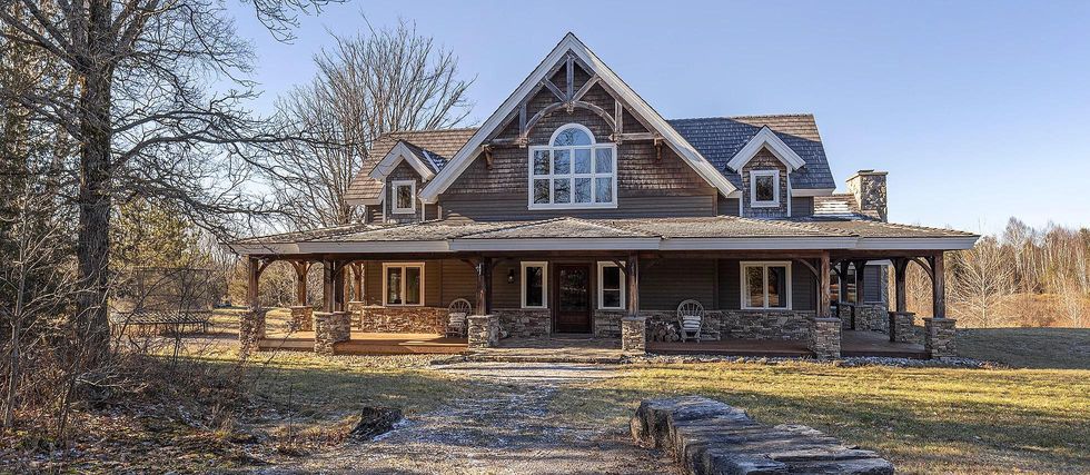 This Home Estate For Sale In Ontario Is A Charming Retreat With A Cozy Treehouse & 5 Ponds