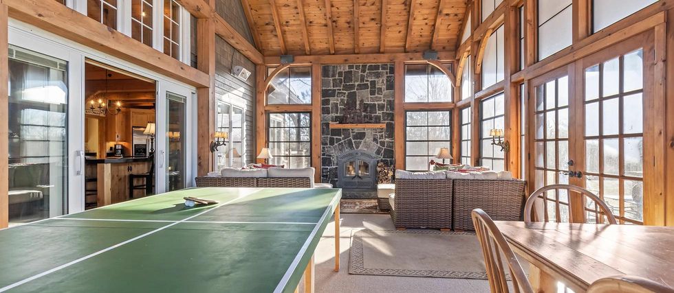 This Home Estate For Sale In Ontario Is A Charming Retreat With A Cozy Treehouse & 5 Ponds