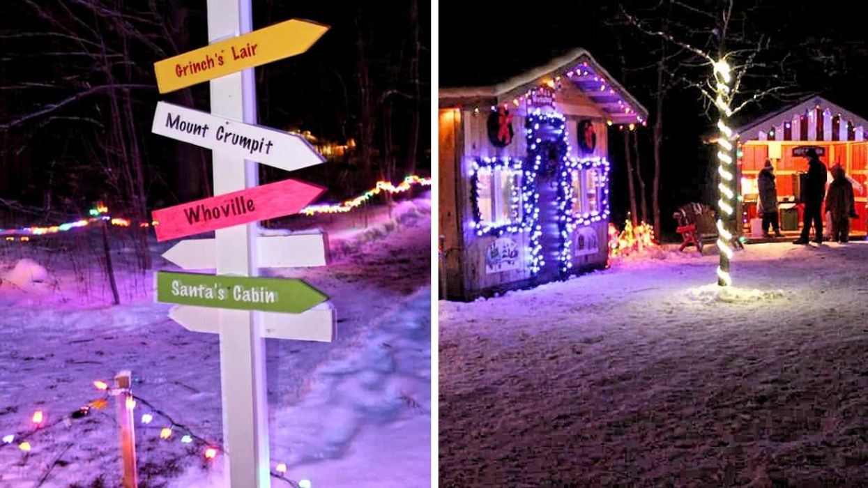 This Lights Trail Near Ottawa Will Take You Through A Forest To A Hidden Christmas Village