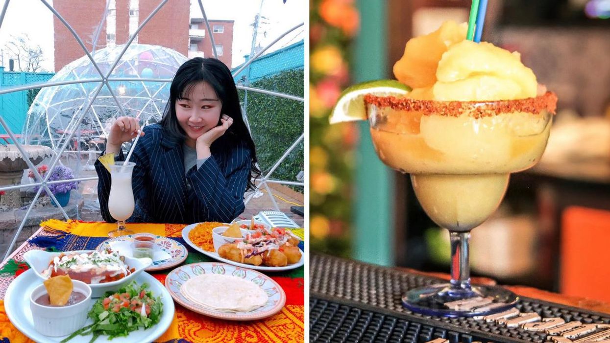 This Mexican Spot Near Toronto Has Glowing Dining Domes & You Can Feast On 'Molten Cheese'