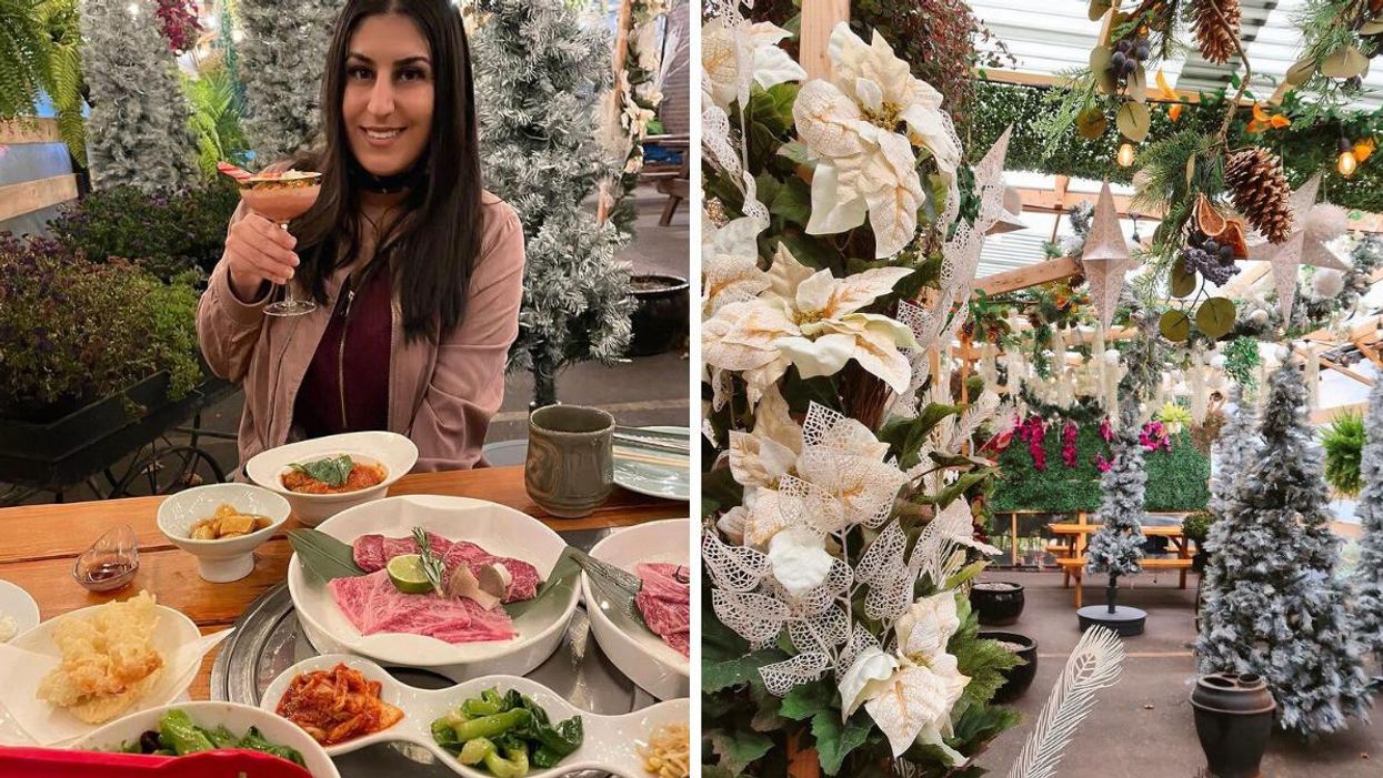 This Mississauga Restaurant Has A Festive Patio & You Can Eat BBQ In A Winter Wonderland