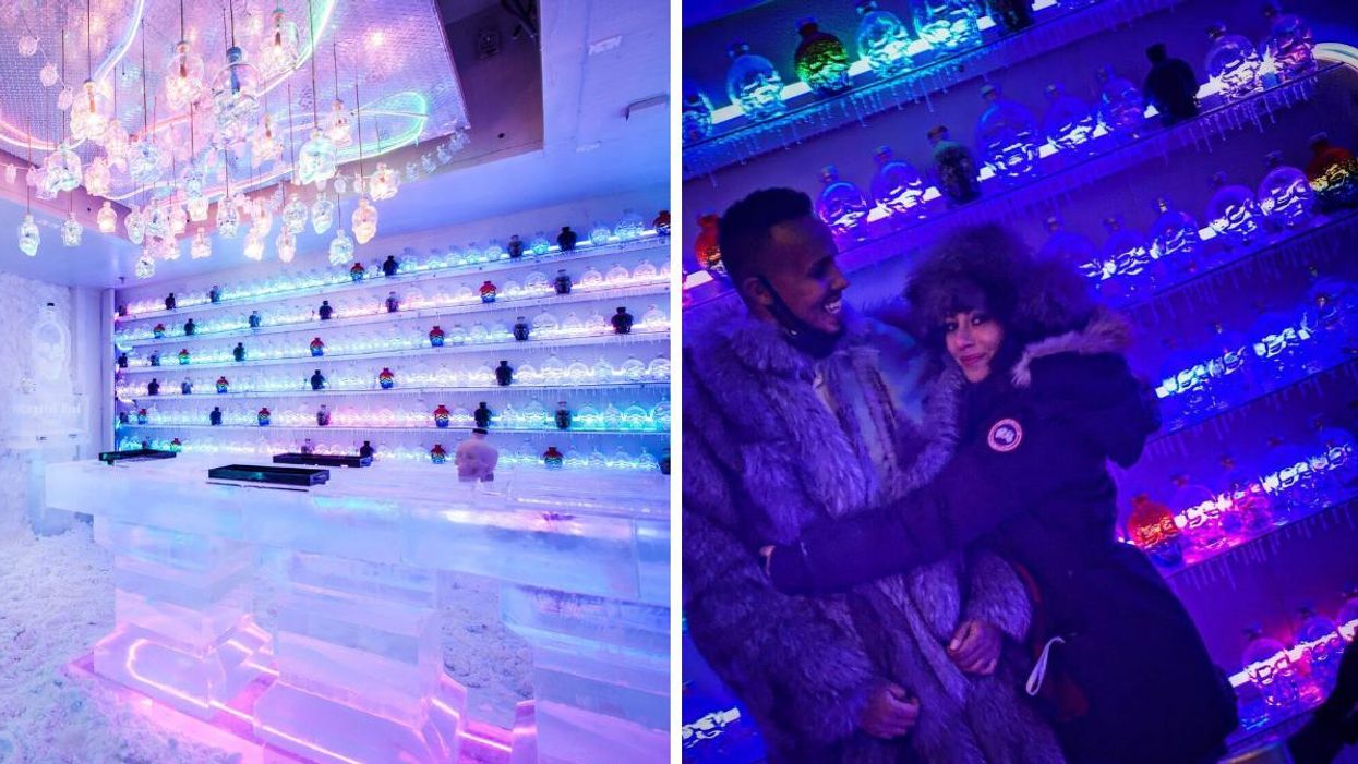 This New Ice Bar In Ontario Has A Glistening Room Where You Can Sip Vodka Flights (VIDEOS)