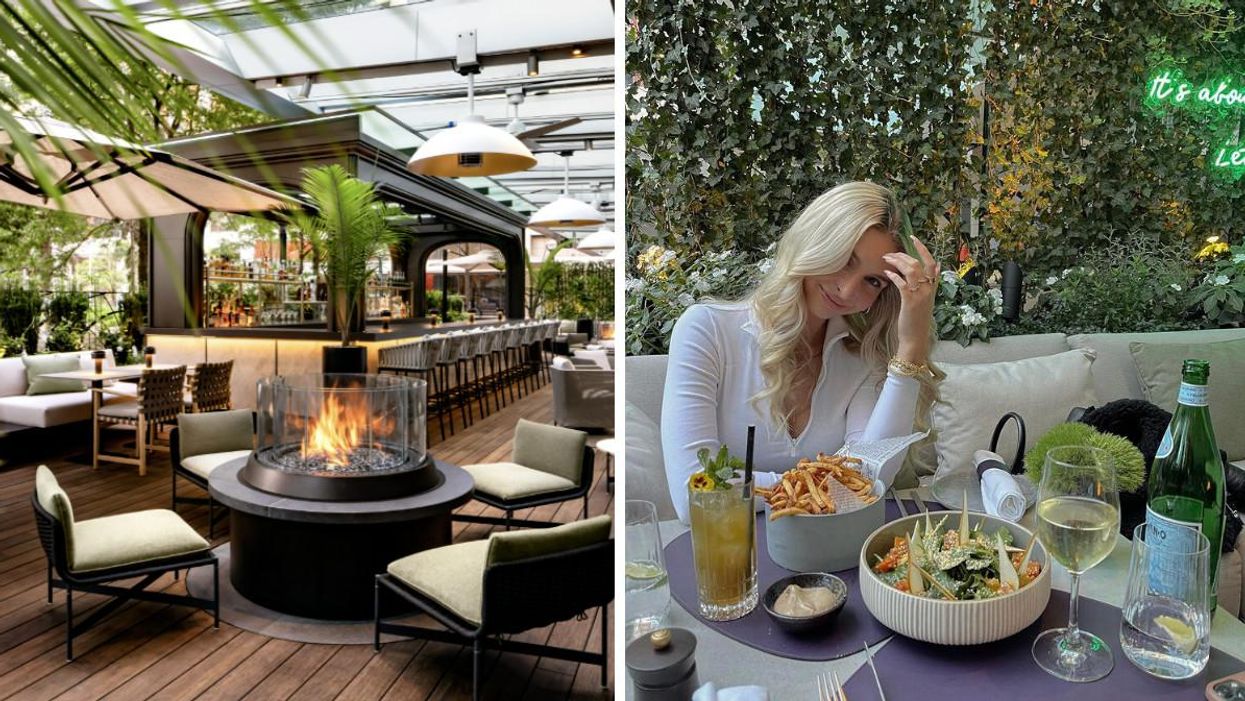 This New Toronto Restaurant Has A Lush Heated Terrace With Views Of The CN Tower