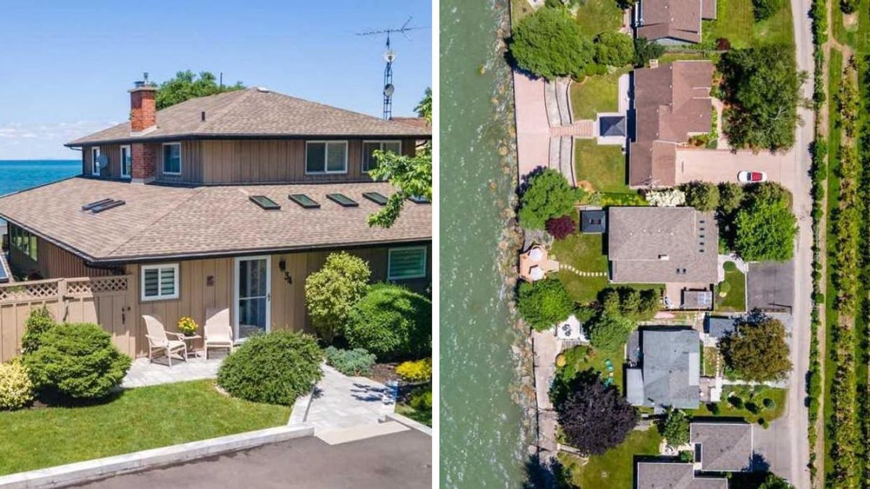 This Ontario Home For Sale Is Sandwiched Between A Lake & Orchard For Major Vacay Vibes