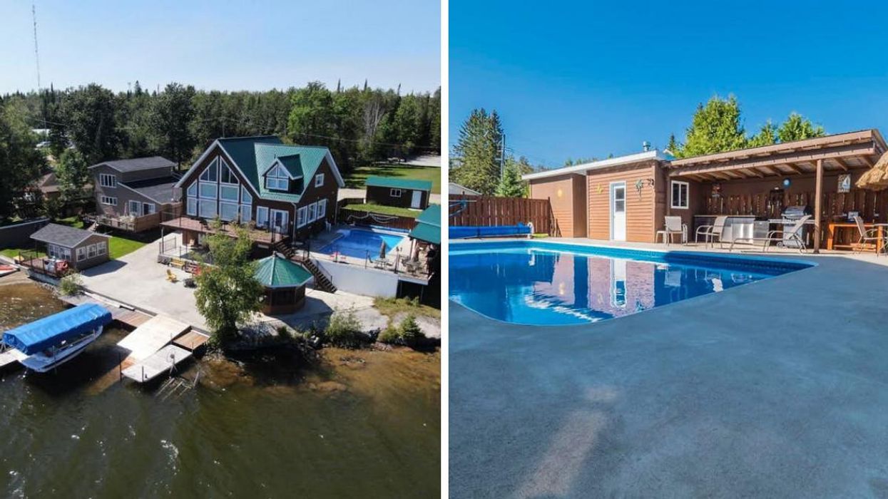 This Ontario Home Selling For Under $900K Has Its Own Boat Launch & Resort Swimming Pool