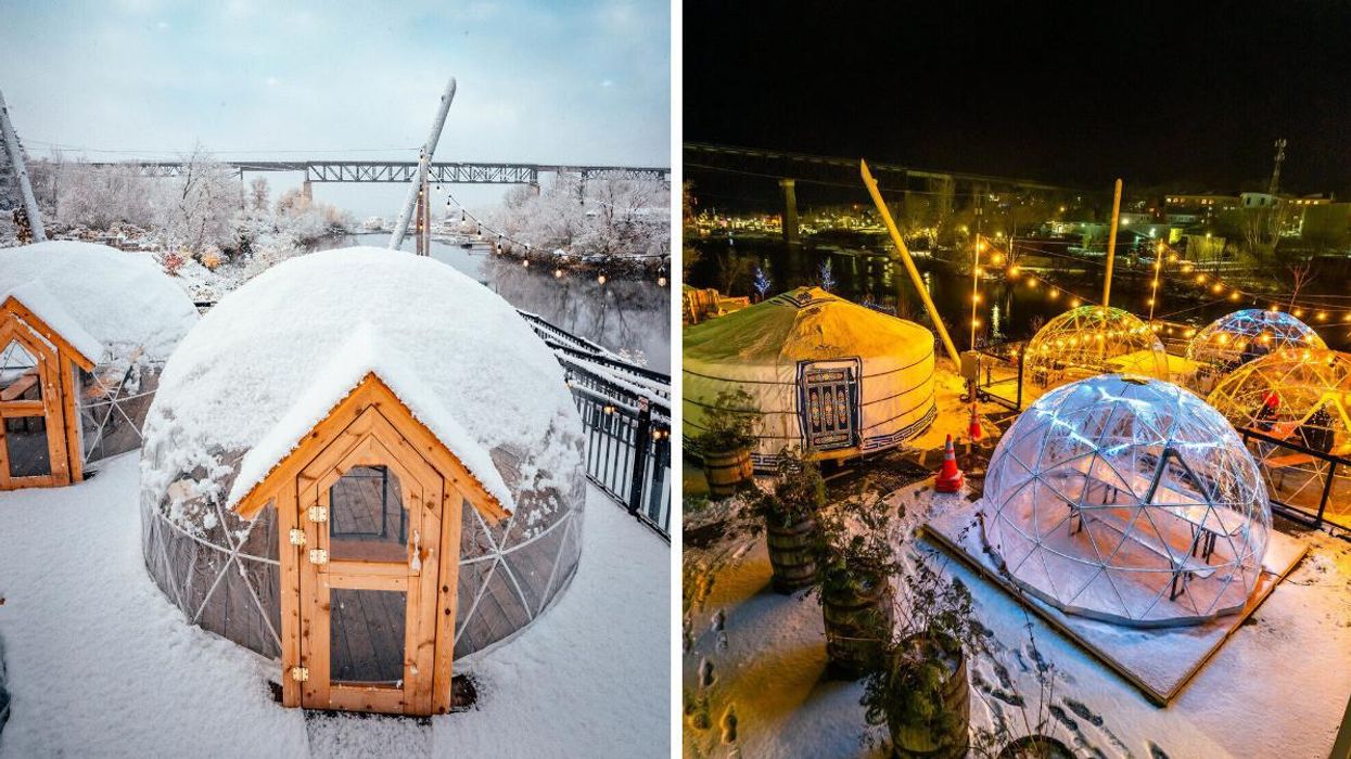 This Ontario Restaurant Lets You Brunch In Snowy Bubbles With Views Of Georgian Bay
