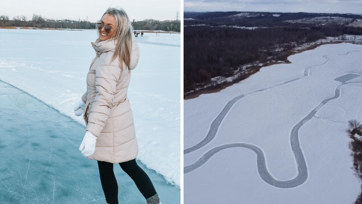 This Ontario Skating Trail Will Let You Glide Across A Frozen Lake Surrounded By Forest
