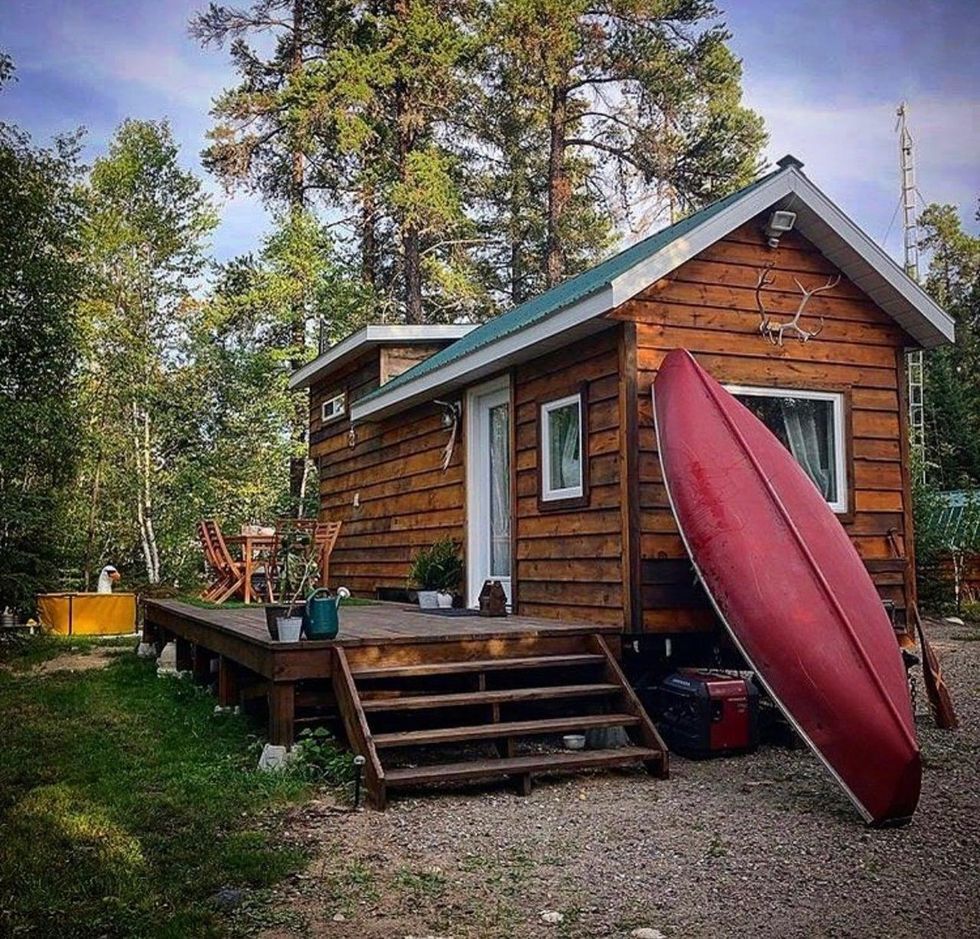 This Ontario Tiny Home For Sale Is $150K & You Can Stargaze From Bed In A Boho Dreamland