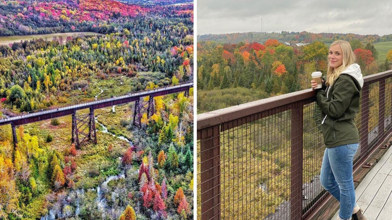 This Ontario Trail Will Lead You Over A Trestle Bridge With The Most Stunning Fall Views