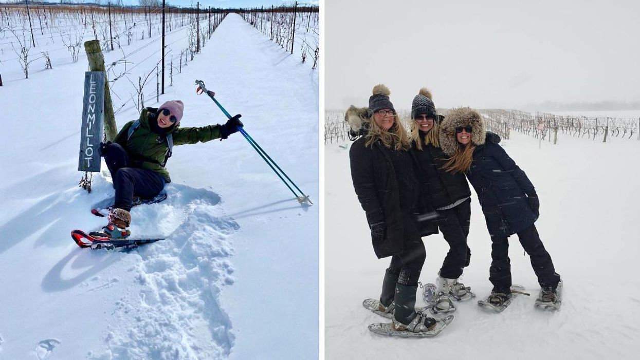 This Ontario Vineyard Has Boozy Snowshoeing Tours Where You Can Sip Multiple Types Of Wine