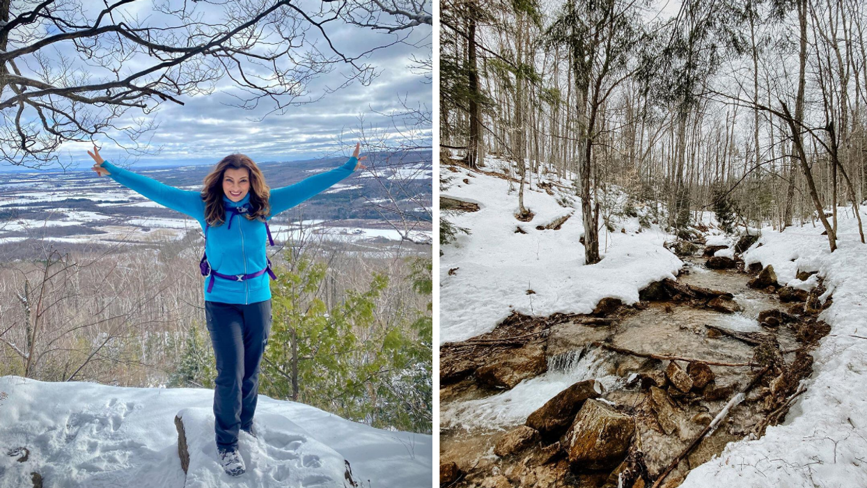 This Ontario Winter Hike Passes A Magical Forest River & Takes You To An Epic Lookout