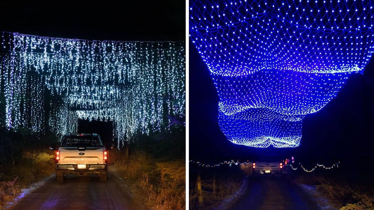This Ottawa Christmas Drive-Thru Lets You Cruise Through A Sparkling Sound & Light Show