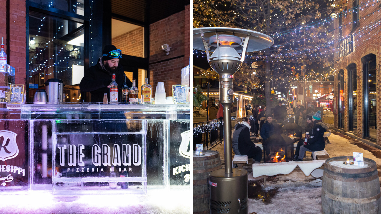 This Ottawa Restaurant Is Opening A Winter Ice Bar With Boozy Cocktails & Wood-Fired Pizza