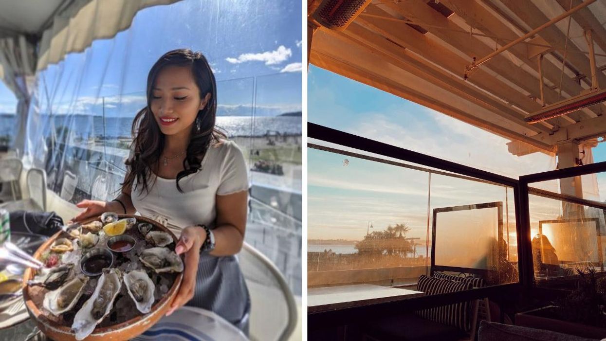 This Restaurant In Vancouver Is Right On The Beach & You Can Watch The Sunset At Happy Hour