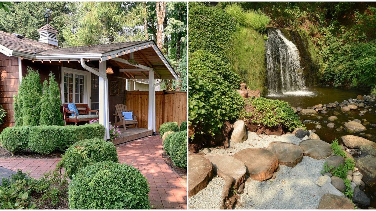 This Secluded & Unique Airbnb In Washington Has A Waterfall In Its