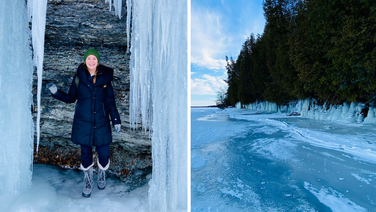 This Secret Ottawa Hiking Trail Leads To A Row Of Frozen Waterfalls & It's So Magical