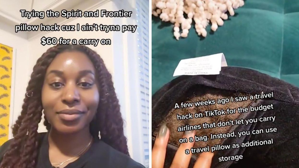 This TikTok Travel Pillow Hack Is Genius & Could Help You Save On Discount Airline Flights