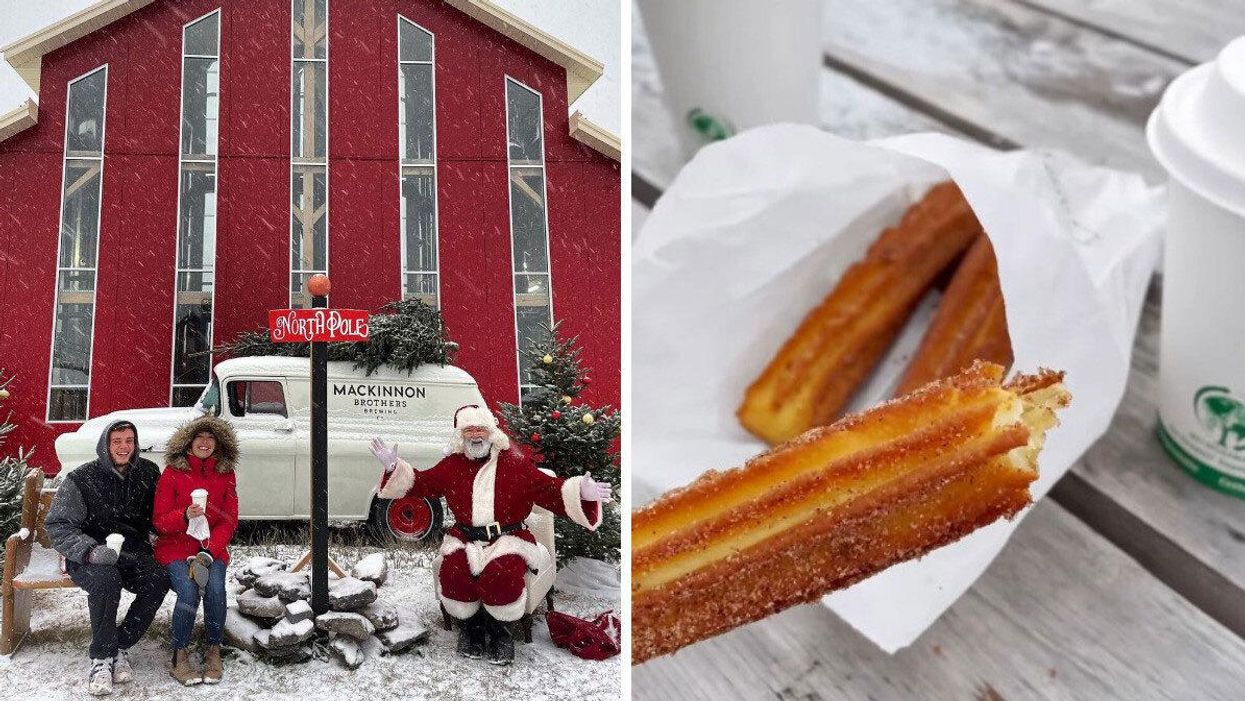 This Twinkling Ontario Christmas Market Has Tasty Churros & You Can Sip Naughty Drinks