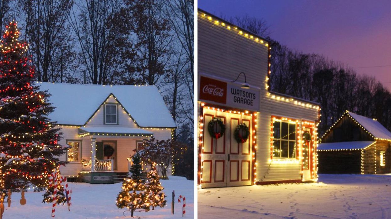 This Village In Ottawa Is Covered In Over 30k Lights & Looks Like A Christmas Card