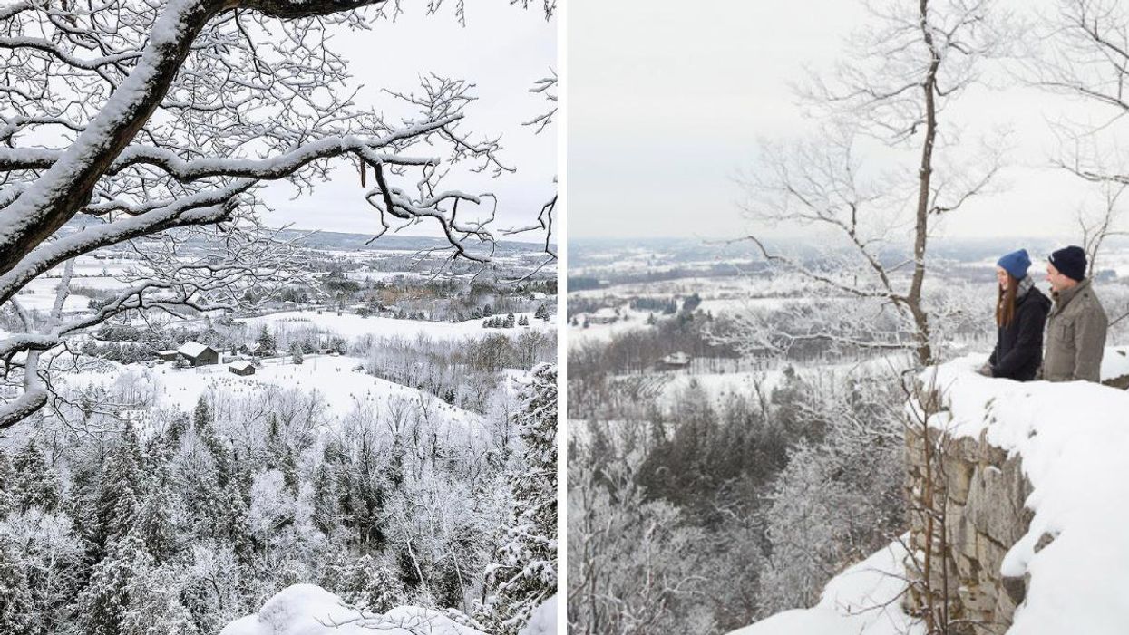 This Winter Hike Near Toronto Has 5 Lookouts & You Can Gaze Over A Glittering Escarpment