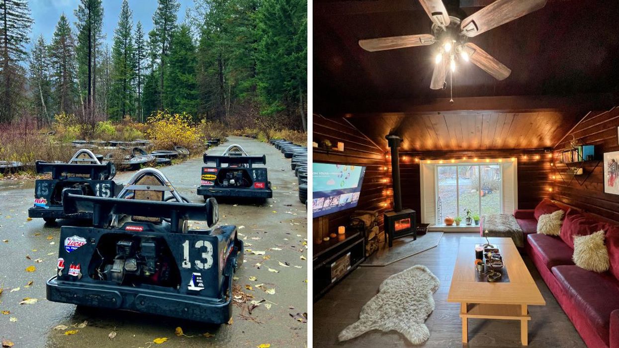 This Wood Cabin In BC Has A Go-Kart Track & It's Cheaper Than Buying A Condo In Vancouver