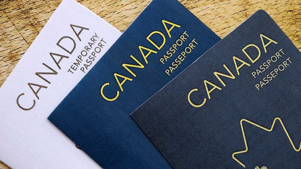 three canadian passports