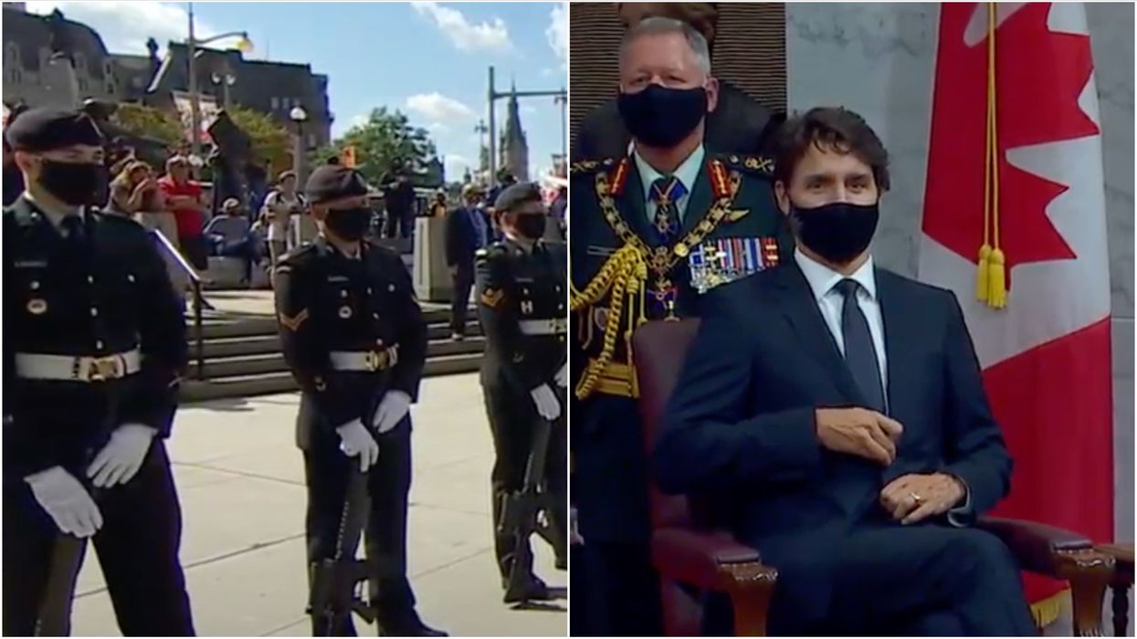 Throne Speech Protesters Showed Up & Shouted Over O Canada (VIDEO)