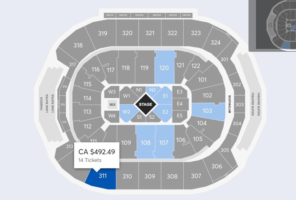 Ticketmaster website.