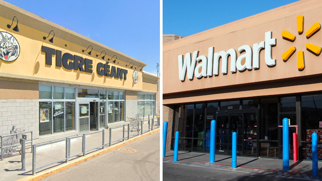 Tigre Géant. Droite : Walmart.