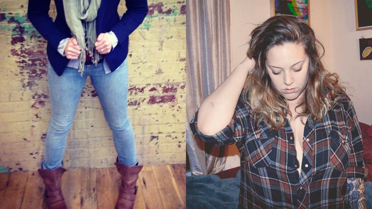 TikTok Generation Z Millennials Skinny Jeans Side Part