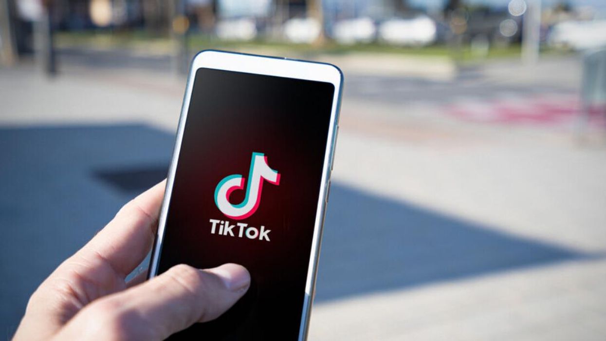 TikTok on a smartphone.