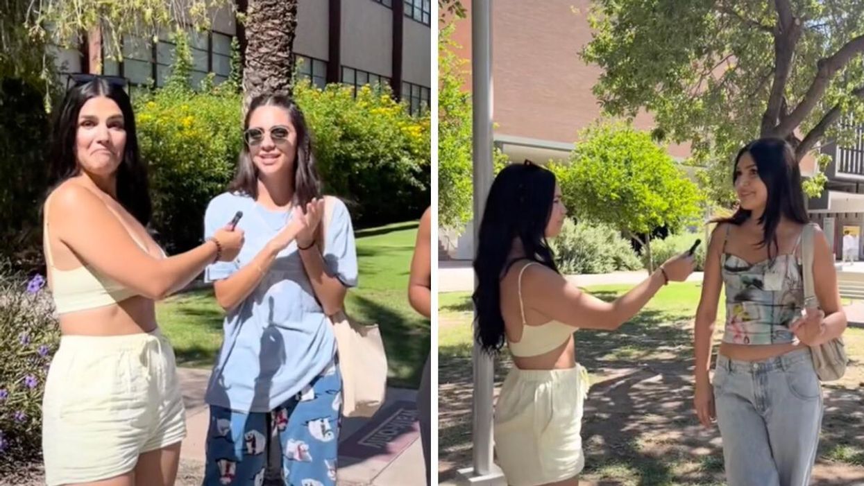 TikToker asking Americans questions.