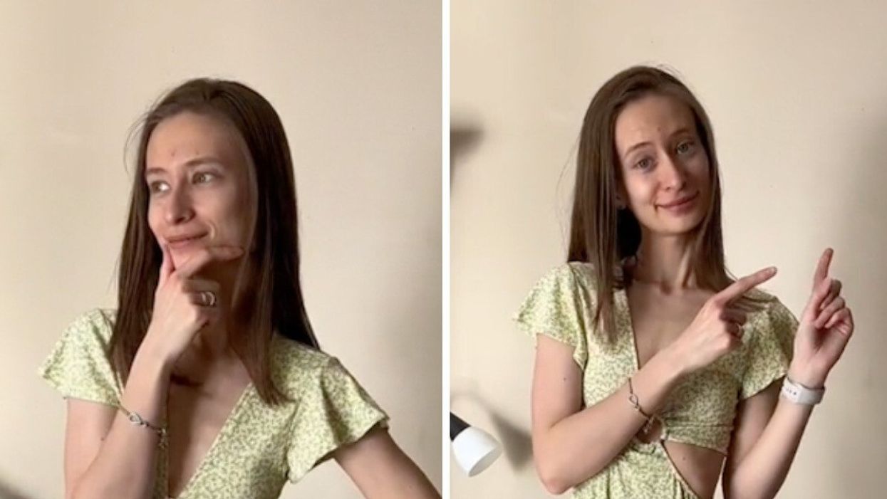 TikToker iryna.in.ca explaing why tipping in Canada confuses her.