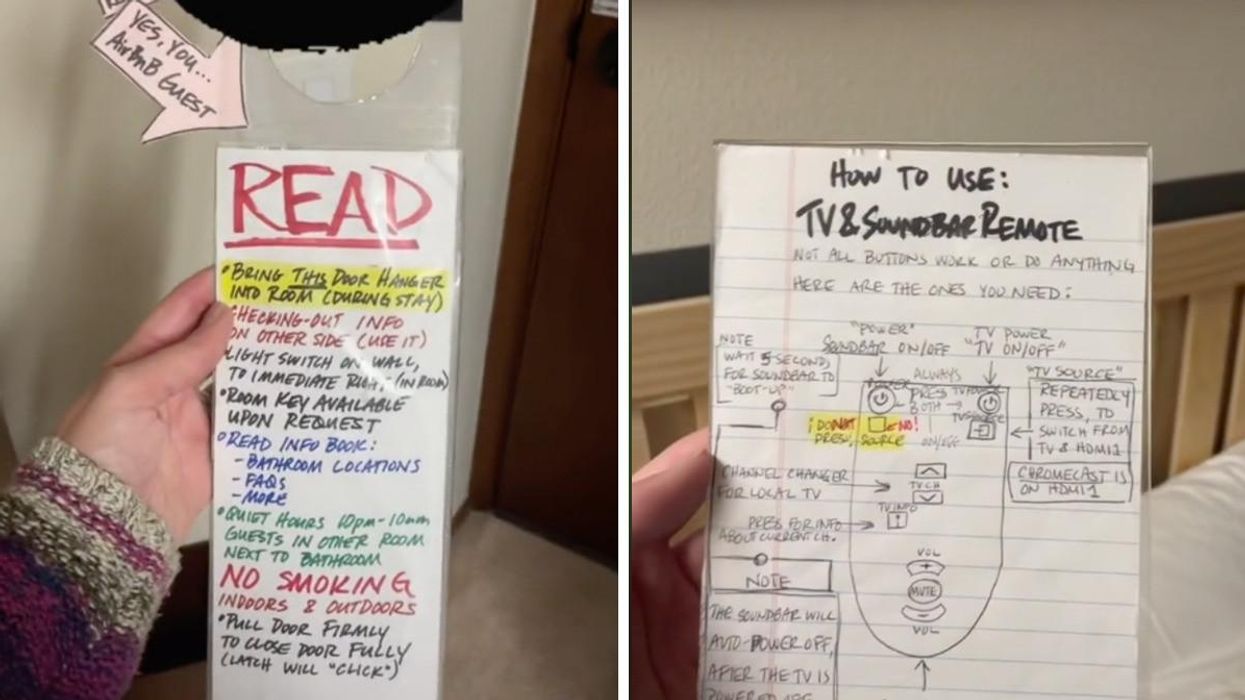 TikToker Shares Her Airbnb Host's 'Controlling Quirks' & They Even Have Rules For The Shower